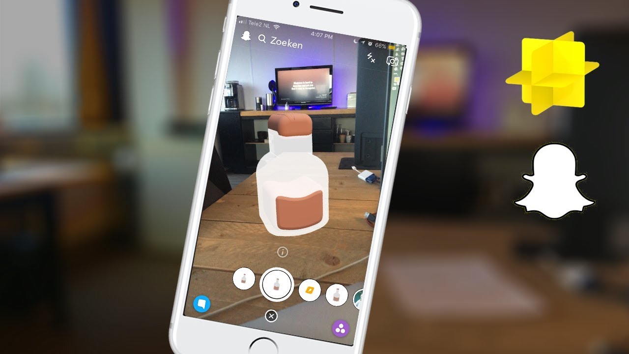 toespraak verzekering Voorbijgaand Snapchat Lens Studio voor je eigen snapchat 3D filter - YouTube