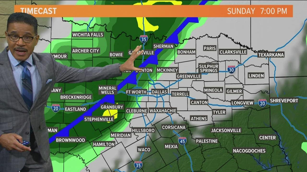 DFW weather: Rain is on the way -- latest timing here - YouTube