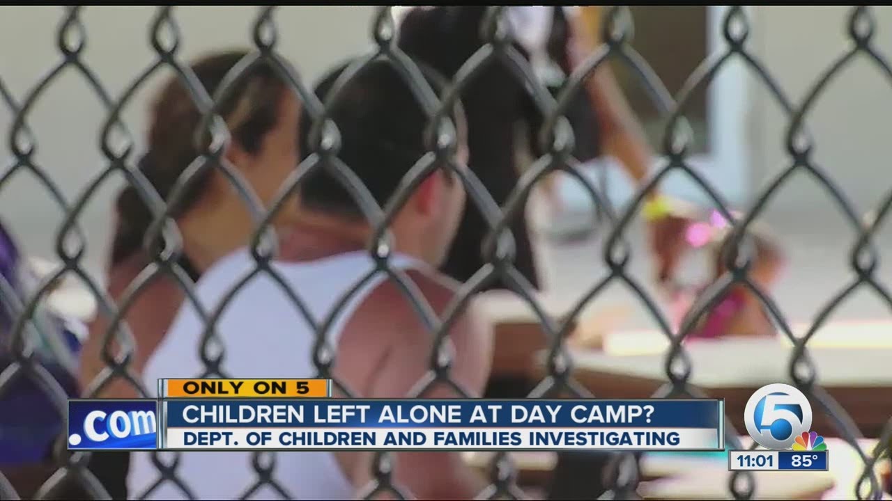 Children left alone at water park? - YouTube