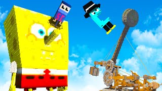 We Smash SpongeBob with a Giant Catapult in Teardown!