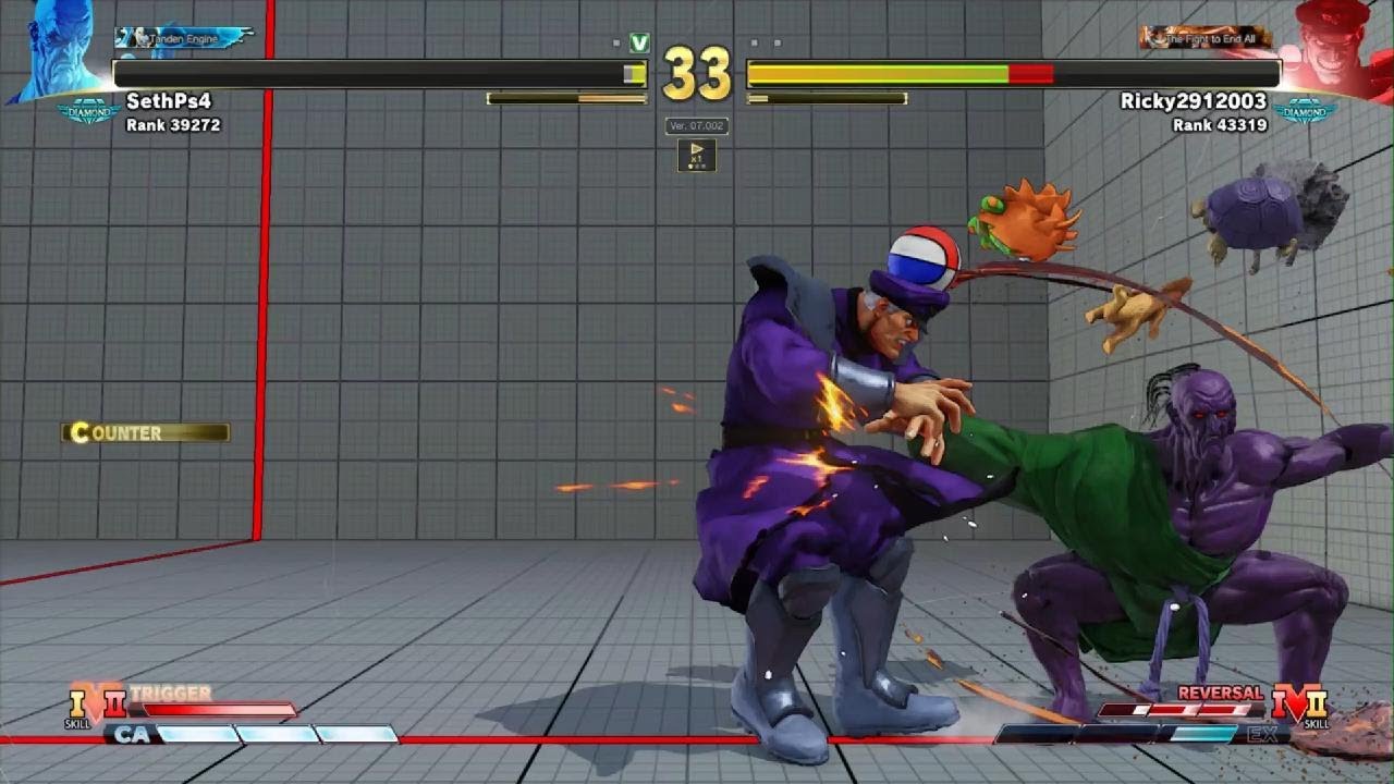 STREET FIGHTER V Oro tricky reset setup in real match