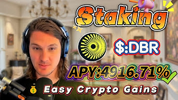 💰I started making money by staking DBR on Solana! Real APY 4916.71%, stable profits that feel unreal
