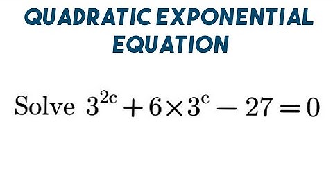Master Exponential Equations Like a Pro || Equation in Indices Made Easy
