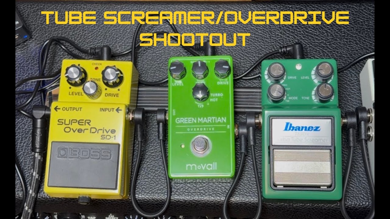 Tube Screamer / Overdrive Shootout - Ibanez vs Boss vs Movall