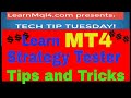 A Tutorial On How To Use The Mt4  Strategy Tester