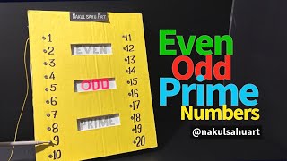 Maths working model Even Odd Prime Number Detector | with LED display #mathsproject nakulsahuart