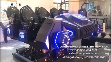 EPARK Six player Chariot,VR Spaceship,6 seats vr cinema,9d VR Ride simulator 黑暗飞船 1