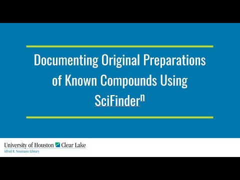 Documenting Original Preparations of Known Compounds with SciFinder-n