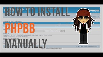 Installing phpBB forum software manually