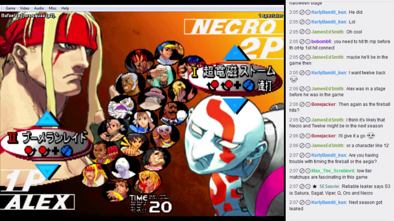 Fightcade SF3 casuals vs Piemente 2017/06/10