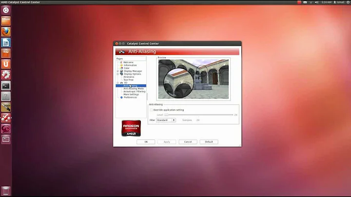 Installing AMD Catalyst on Ubuntu 12.04 (GUI Mode)