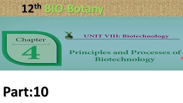 10) 12thBio-botany Chapter:4 Principles and processes of biotechnology - Bioassay of target gene