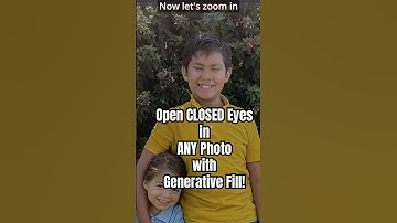 Open CLOSED Eyes in ANY Photo with Generative Fill!