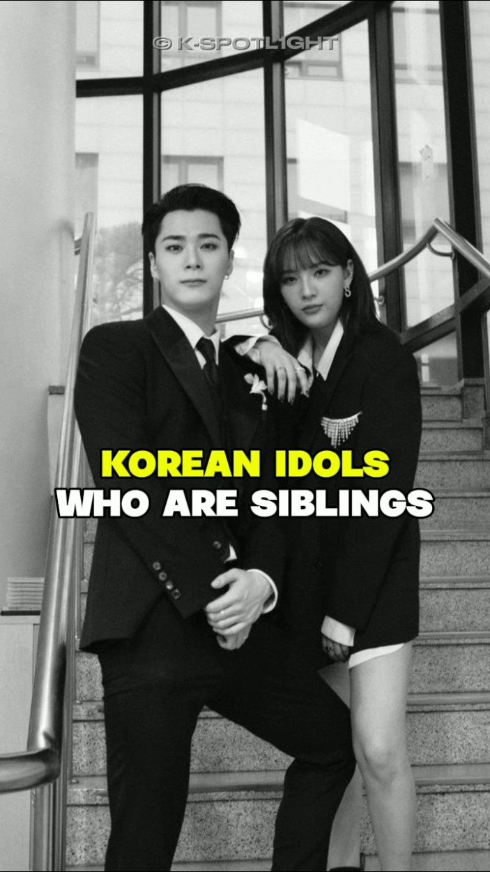 KOREAN IDOLS SIBLINGS?✨|| #kpop #korea #idol #siblings #kspotl1ght #shorts #moonbin #moonsua