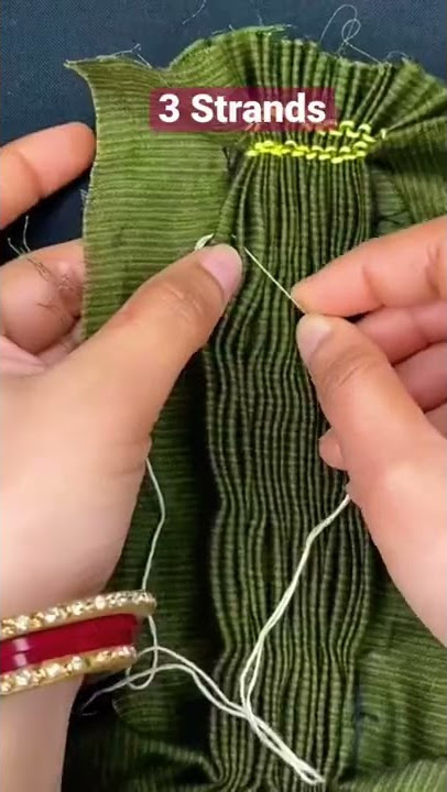 Rope Smocking Stitch Tutorial || Smocking Stitch Tutorial || kaarigari || #shorts