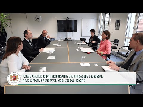 ლევან დავითაშვილი შვეიცარიის განვითარების სააგენტოს დირექტორის მოადგილეს, რუთ ჰუბერს შეხვდა
