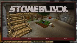 MInecraft Stoneblock Part 1: Simple Mob Farm