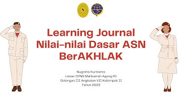 Learning Journal Core Values ASN BerAKHLAK