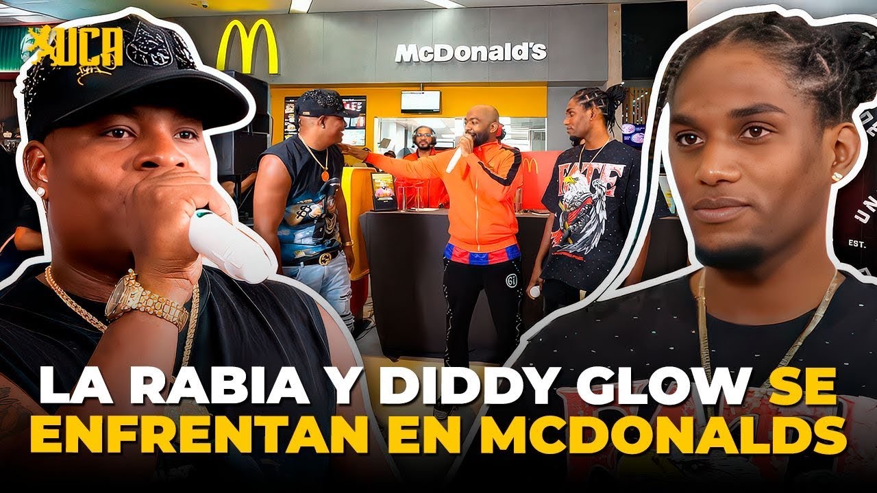 LA RABIA Y DIDDY GLOW SE DIJERON DE TODO EN MCDONALD’S 😳🍟 ¡TENSIÓN TOTAL EN PLENA INAUGURACIÓN!