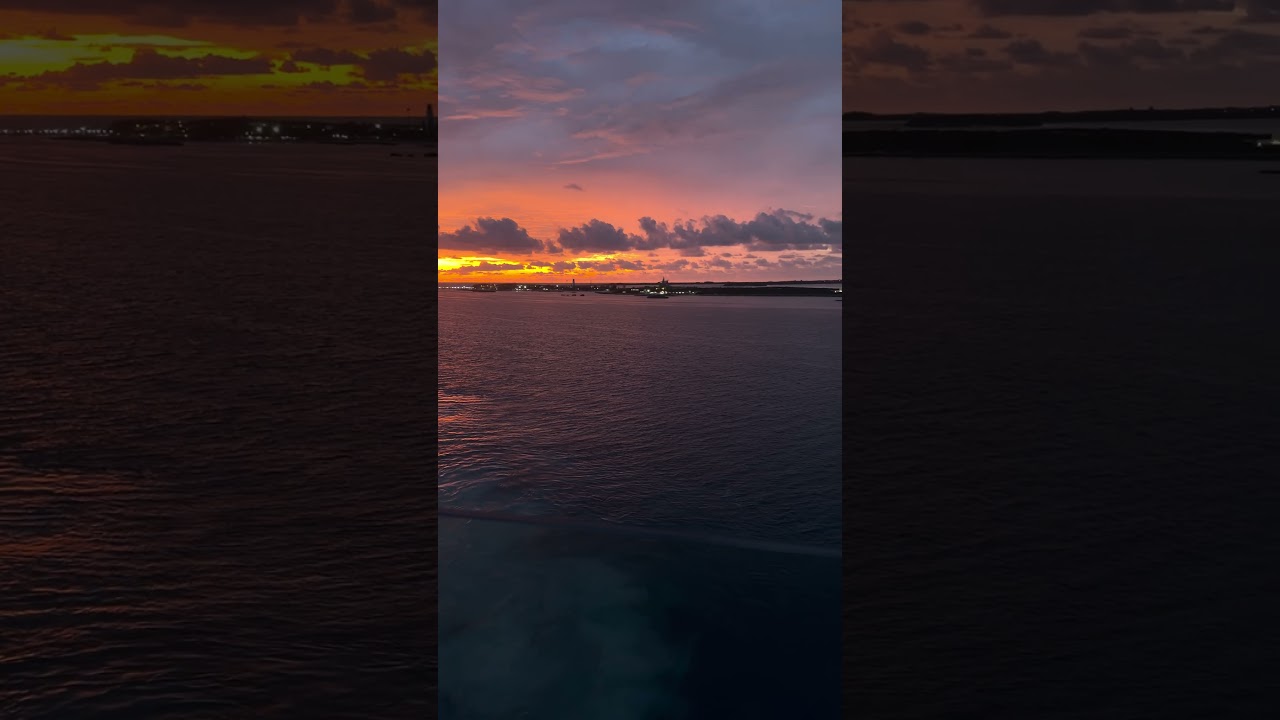 The sunrise from our deck.. #nassaubahamas #bahamascruise #utopiaoftheseas