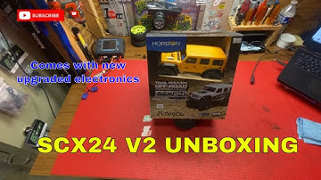 Axial SCX24 V2 Jeep Unboxing with new electronics and test run