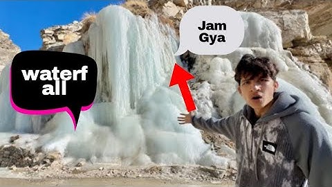 Ye Kya Dekh Liya 😙 Frozen Waterfall Jam Gya #souravjoshivlogs