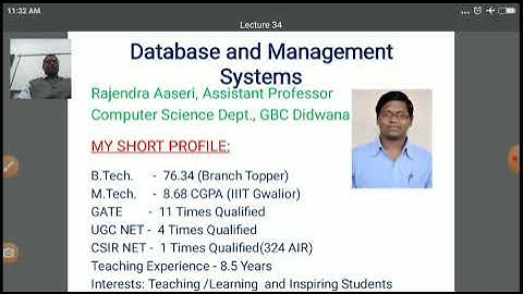 Storage Access and Buffer Replacement Policies by Rajendra Aaseri, Assistant Professor GBC Didwana