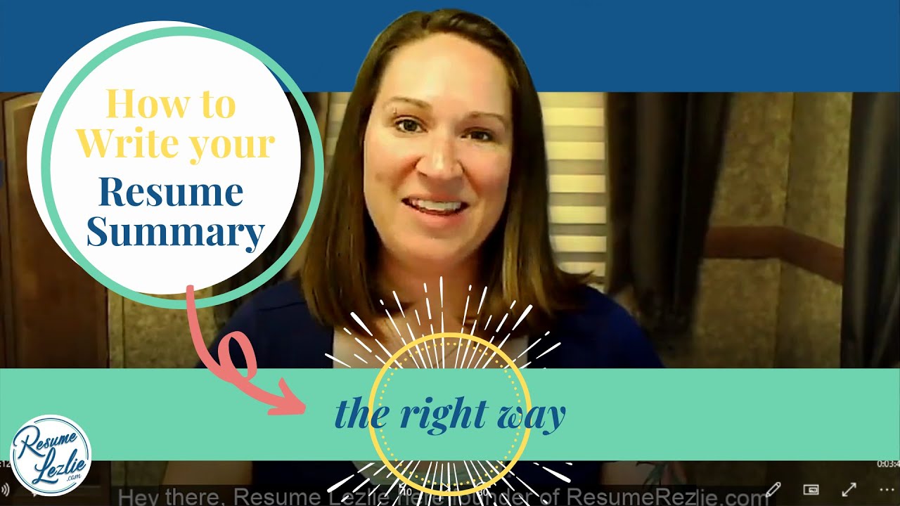 How to Write a Resume Summary [3 Parts w/ Resume Example] - YouTube