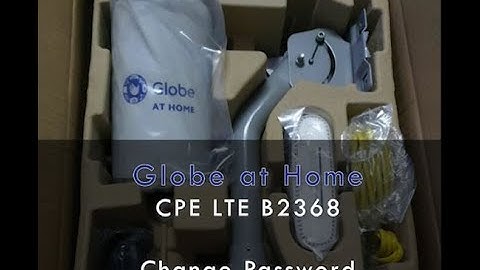 Globe at home change Wifi Password and Block user