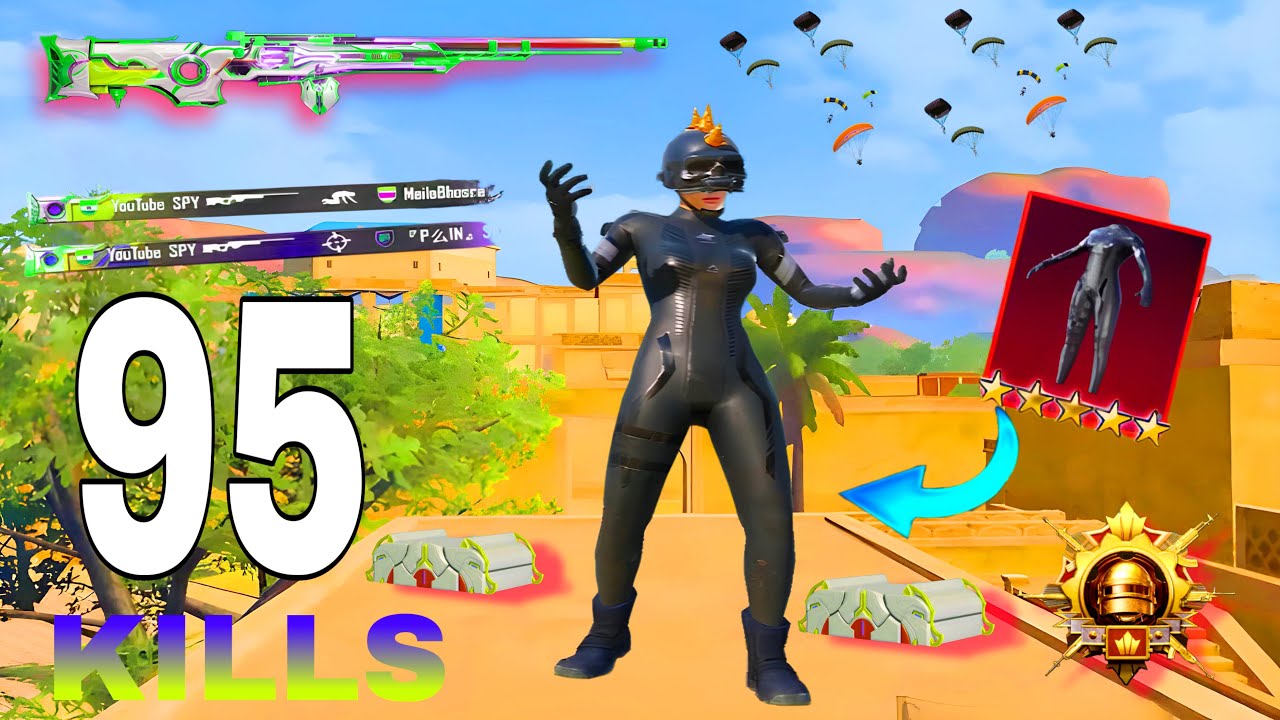 95 KILLS! 🔥 IN 3 MATCHES FASTEST GAMEPLAY With NEW BEST BLACK Shark