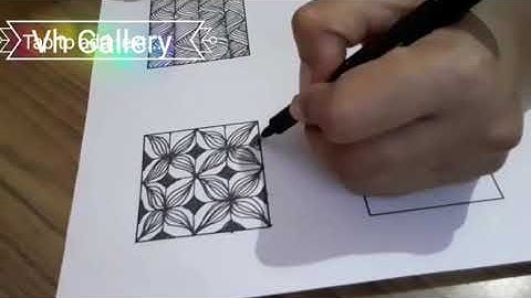 6 Advanced patterns of Zentangle art | Doodle art | Mehandi