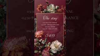 Elegant Luxury Wedding Video Invitation Canva Template | Wildflower Floral Save the Date #wedding
