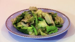 Lettuce is No Longer Eaten Raw. Learn how to Stir-fry Iceberg | Romaine Lettuce - Chinese Recipe