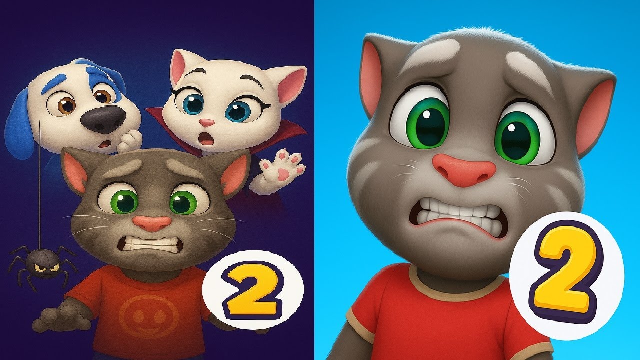 Говорящий Том против моих друзей Говорящего Тома 2. НОВОЕ ОБНОВЛЕНИЕ. Хэллоуин 2025. Геймплей для...