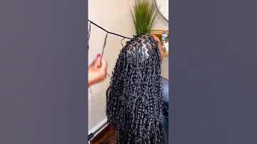 Bohemian Knotless Braids With Human Hair Curls 
