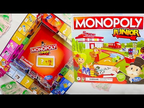 Обзор игры Монополия Junior - Монополия МАГНИТ НОВАЯ АКЦИЯ |  ВЕСЕЛИСЬ С ИГРАМИ HASBRO