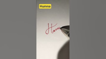 Humna Name Signature #signature #shorts #signaturestyle