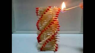 Amazing Fire Domino!!! - Artistic Chain Reaction With Matches