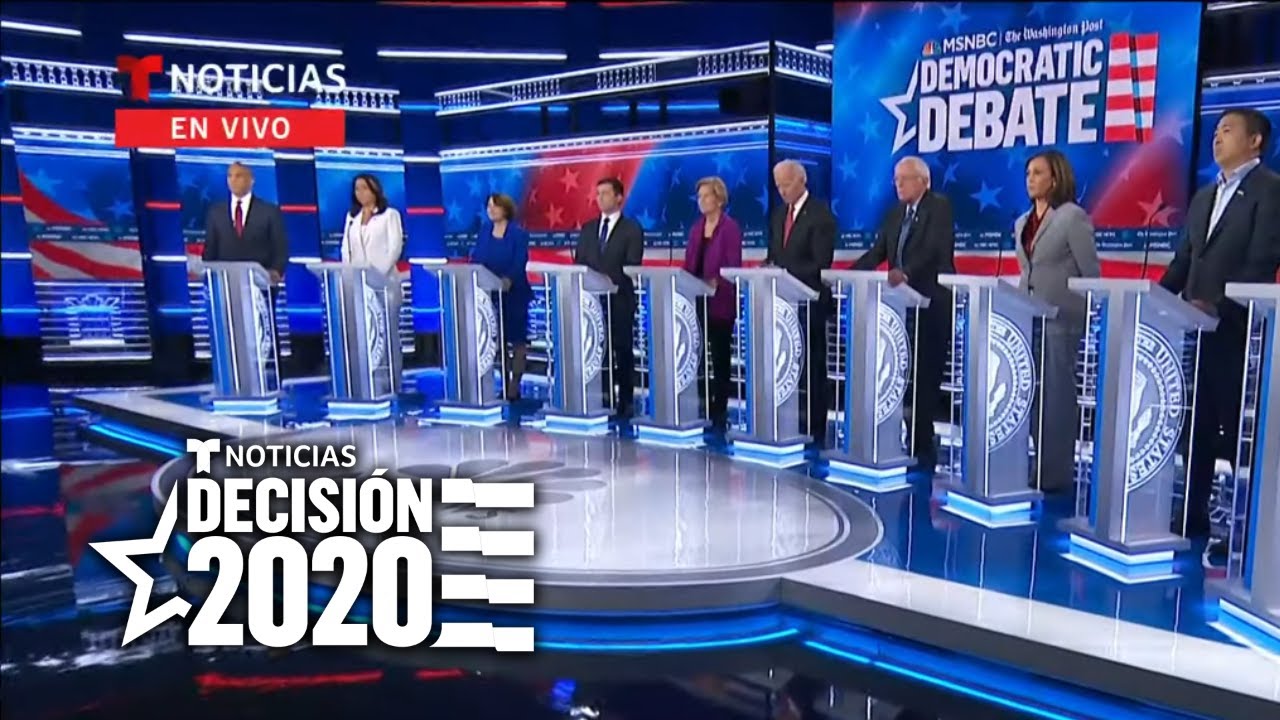 EN VIVO Quinto debate presidencial demócrata Noticias Telemundo