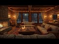 Quiet Winter Fireplace Jazz ❄️ Soft Crackling Fire for Deep Work &amp; Creative Focus