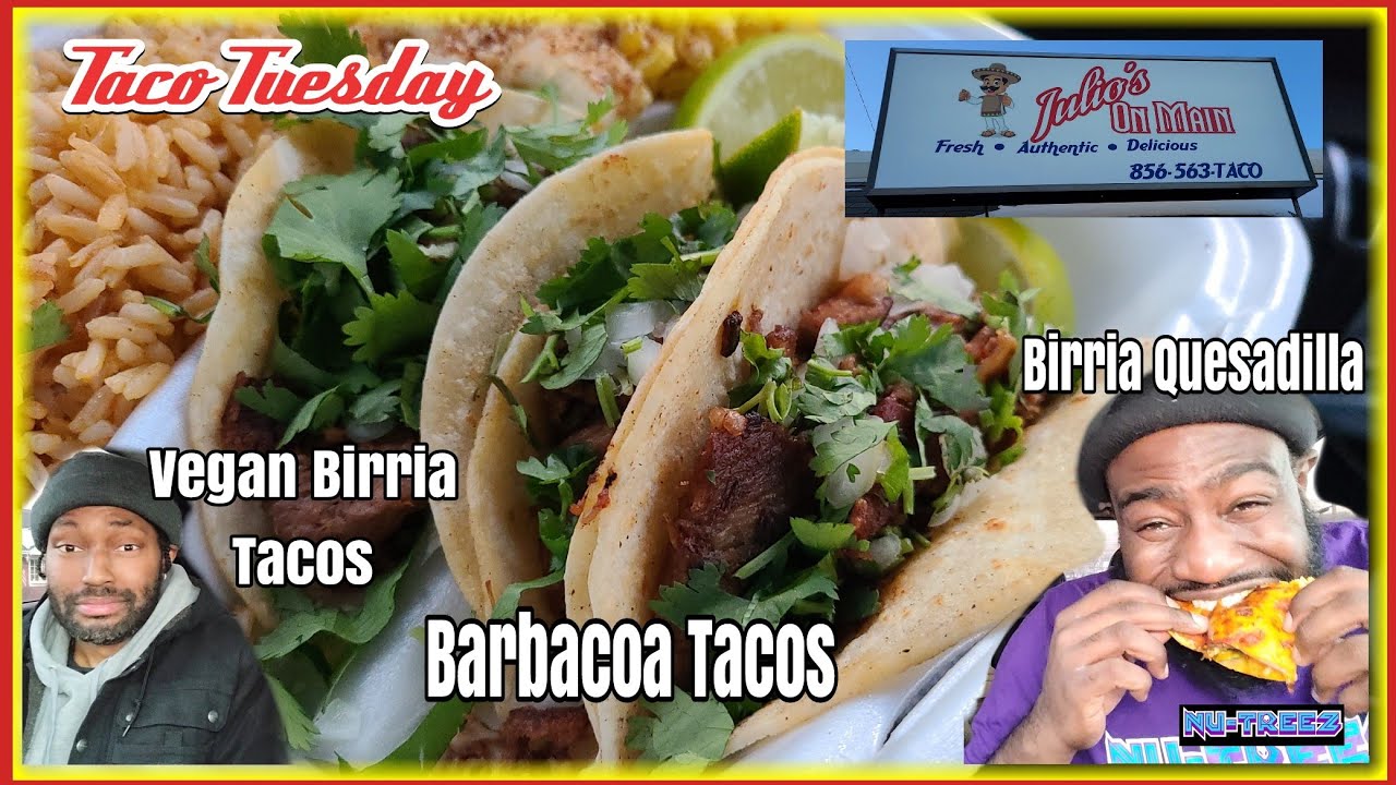 Birria Quesadilla, Vegan Birria Tacos and more at Julio's On Main