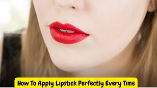 How To Apply Lipstick Perfectly Every Time #trendingshorts #shortsvideo #shorts #lipstick #howto