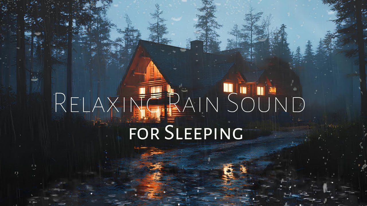 Cozy Cabin Deep Sleep Rain | Heavy Rain Sounds for Sleeping - YouTube