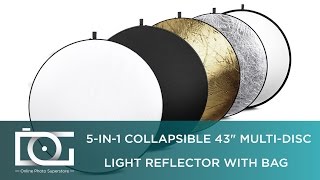 Collapsible 5in1 MultiDisc Light Reflector | How to Use | Tutorial