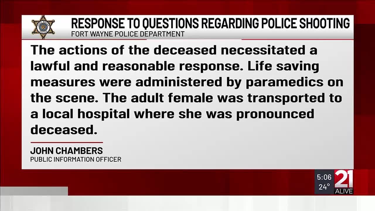 Allen County Coroner identifies woman shot, killed by FWPD officers at ...