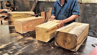 Furniture Products Are Made From Tree Trunks // Easily Share steps Make Sofa At Low Cost