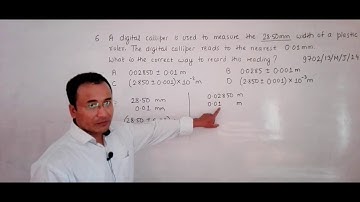 2014 CAIE AS & A level May June Physics Paper 13 Q. No. 6 (9702/13/M/J/14) by Sajit C Shakya