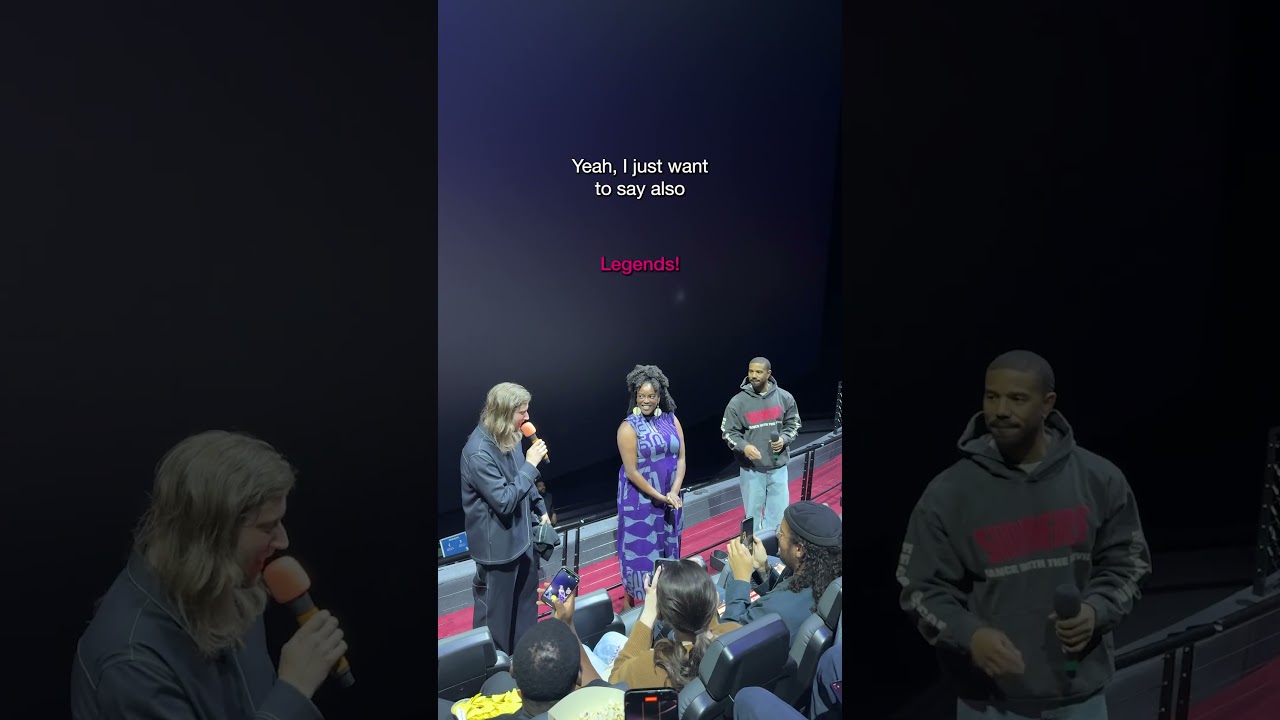 Michael B Jordan introduces Sinners at BFI IMAX