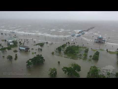 6-7-2020 Waveland, MS Drone - Tropical Storm Cristobal - Under Water