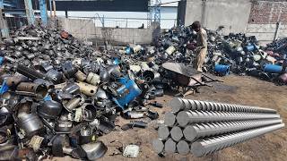Amazing Manufacturing Process of Rebar Steel in The Factory | Pakistan Steel Mill